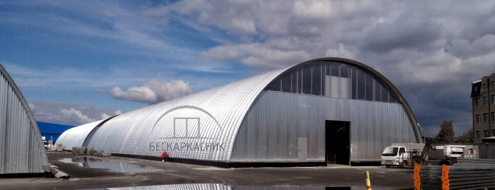 Строительство бескаркасных быстровозводимых складов  в Курской области