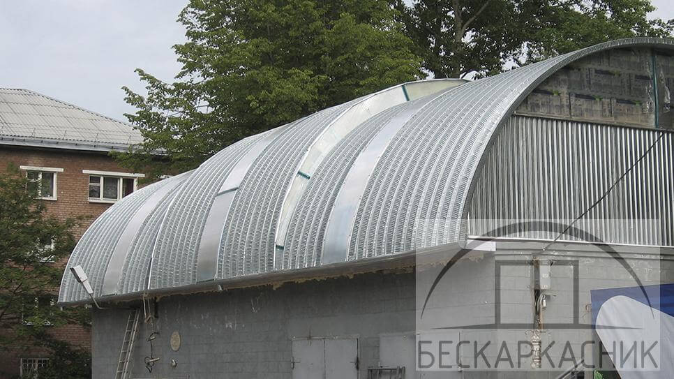 Строительство бескаркасной мансарды  в Курской области 